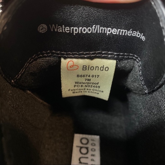 New! Blondo Helen Waterproof Hiker Black Boot 7M - Picture 10 of 12
